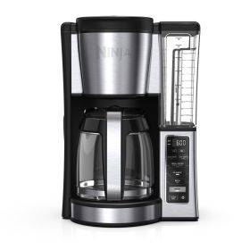 12-Cup Programmable Coffee Brewer, 2 Brew Styles, Adjustable Warm Plate, 60oz Water Reservoir, Black/Stainless Steel, CE250